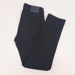 Bonobos Jeans Men 30x32 Cotton Blend Black Solid Stretch Slim Fit Denim Pants